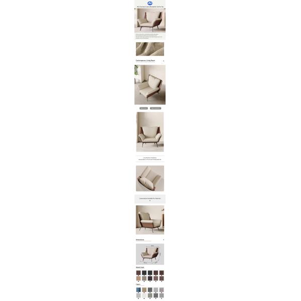 Solid Wooden Frame Velvet Fabric Chair Modern Beige Velvet Dining Chairs