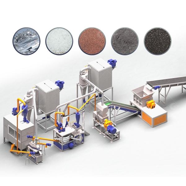 Customer Requirements 2023 Technology Scrap Solar Panel Crushing And Separating Plant