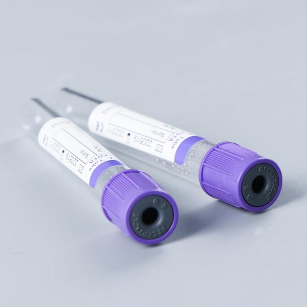 Vacuum Blood Collection Tubes 2ml 3ml 5ml 10ml Пурпурные верхние медицинские вакуумные пробирки для сбора образцов крови 2 мл 3 мл 5 мл 10 мл