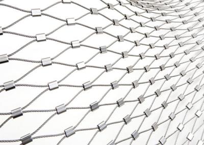 Inox Ferrule Stainless Rope Mesh For Helideck Perimeter Safety Net Custom