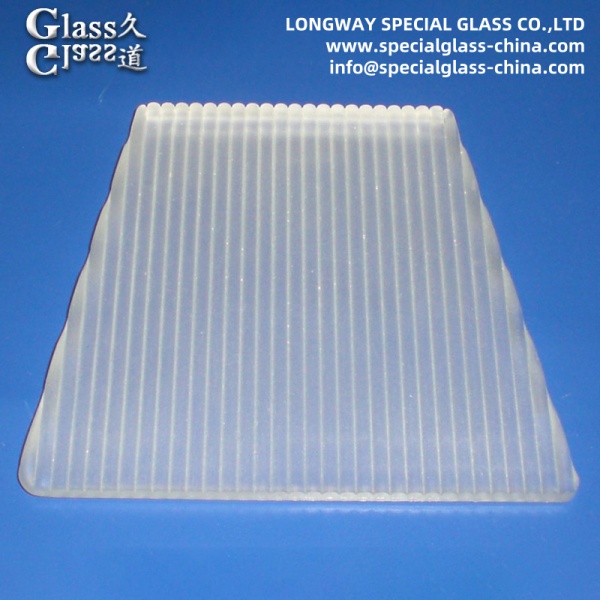 Capa de luz de vidrio de soda de cal prensado con chorro de arena Capa de lente de luz led