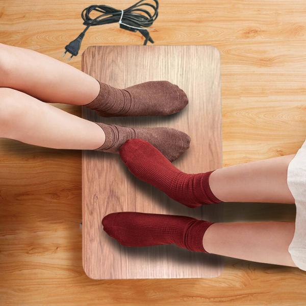 Customizable Heat Levels Electric Foot Warmer Stool With Graphene