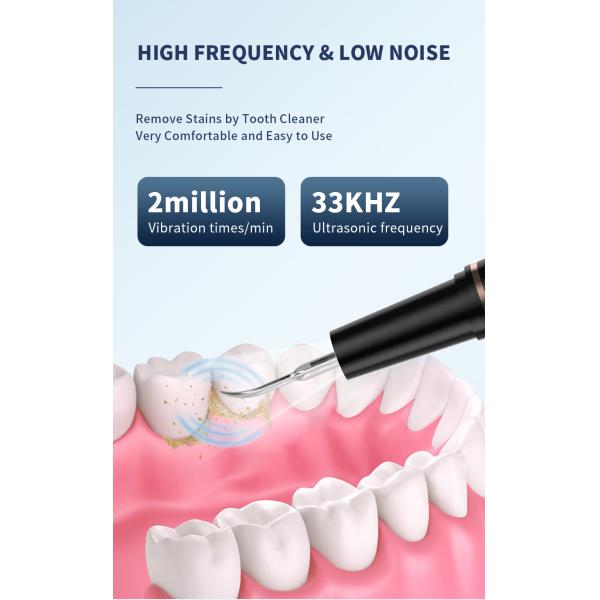 Переносное путешествие Ультразвуковое калькулирование Удаление пятен Зубной камень Ультразвуковое очиститель зубов