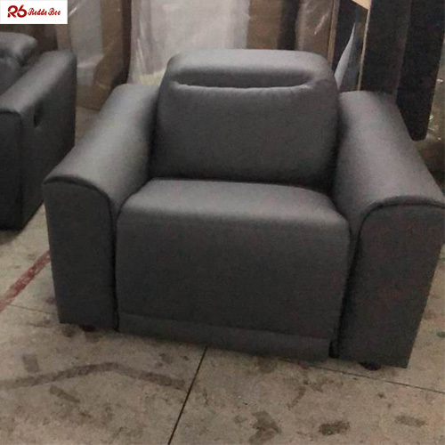Modern Electric Microfiber Leather Sofa Furniture Recliner 180cm Custom