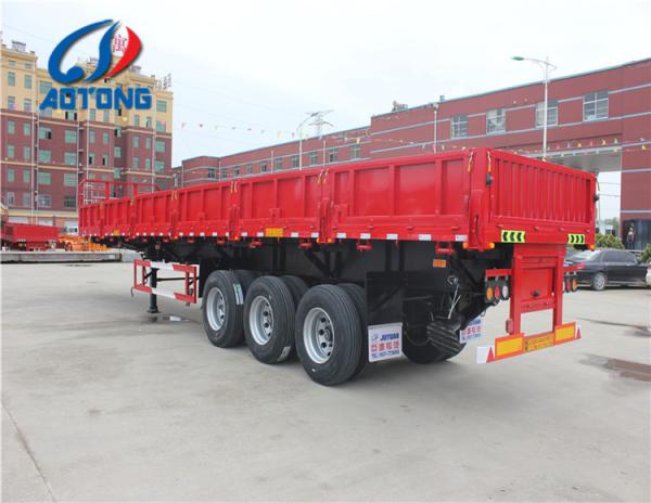3 Axles 40t Bulk Cargo Semi Trailer with Side Wall As Per Client's Specifications