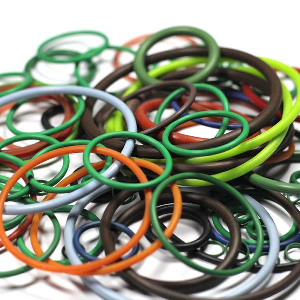 AS568 Metrics JIS O Rings Seal FKM BUNA NBR Coloured Rubber O Rings