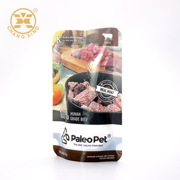 O malote PRONTO PARA COMER do empacotamento de alimentos para animais de estimação levanta-se o malote Retortable