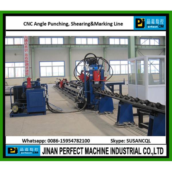 Single Blade Shearing High Speed CNC Angle Punching Shearing and Marking Line