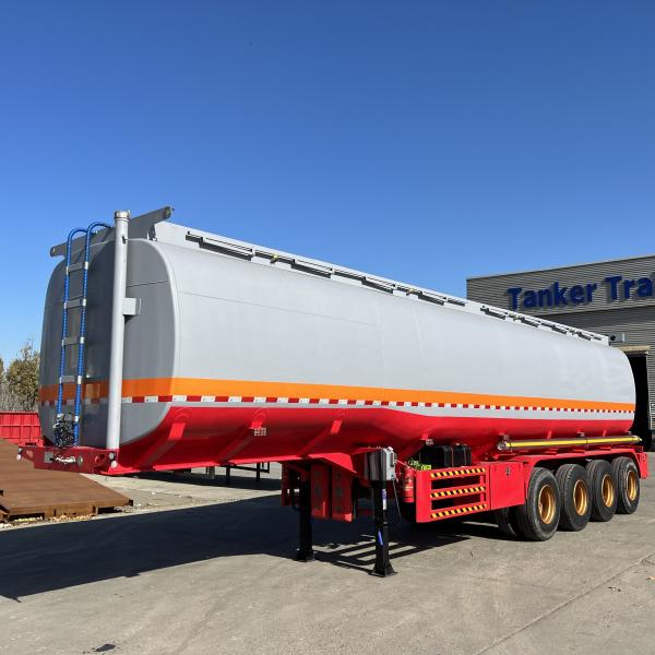 Customizable Hot Oil Tank Trailer with 50ton Max Payload Dimensions 11800*2500*3700mm Mechanical Suspension