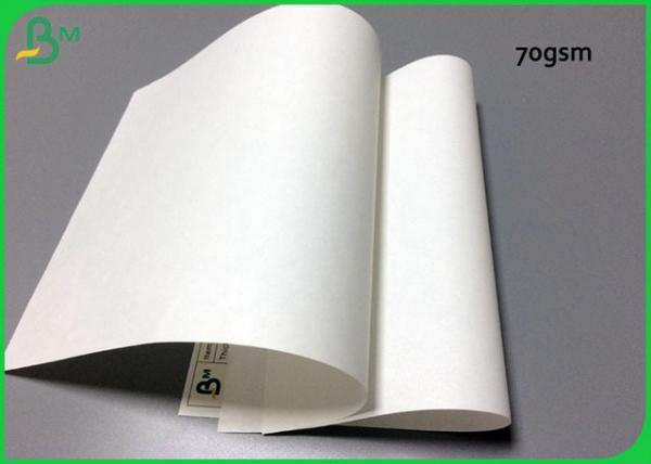 O rolo Compostable inteiramente bio do papel do descorante 70gsm para o empacotamento afastado ensaca