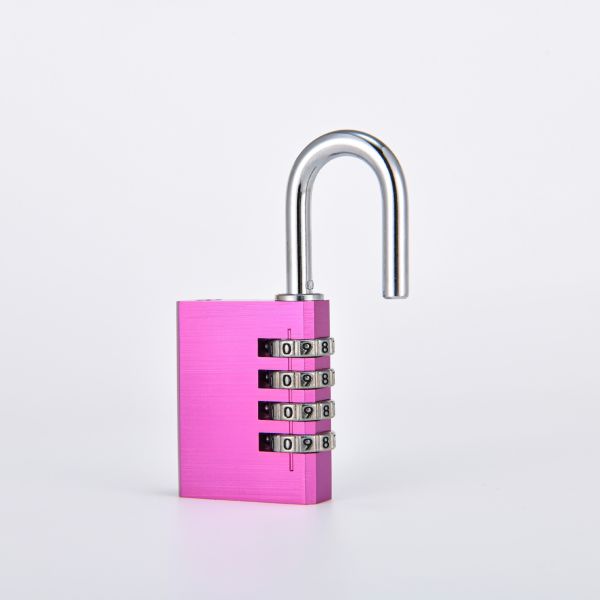 28MM 4-Digit Password Combination Padlock Chrome Plated Aluminum Double Blister RARLUX AM Model