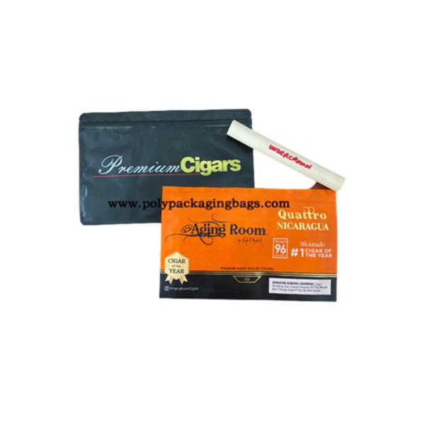 Aluminum Foil Self Sealing Translucent Cigar Packaging Bag