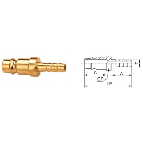 Semi автоматическое латунное быстрое соединение 1.0MPa совместимое с Rectus 25KA