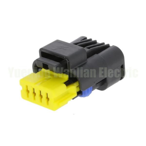 4 pin 211PC042S4021 Female Blcak waterproof FCI plug automotive electric wiring connector