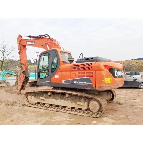 22000 KG Machine Weight Doosan DX225 Excavator with Hammer in Good Condition from Korea