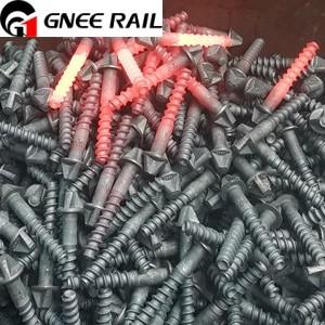 Customizable Rail Square Head Screw Spikes Fasteners for Secure Rail Connections Options Available