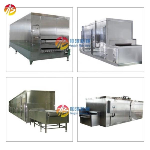 Seafood Freezing Tunnel Machine Hengbin IQF Tunnel Quick Freezer Width of Belt 2000mm