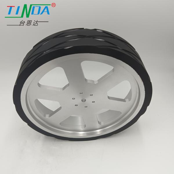 Load Omnidirectional Wheel Never Degumming Ball Bearing Black AGV Wheel