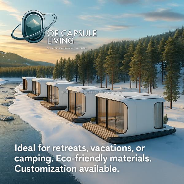Intelligent System Outdoor Camping Cabin House Mobile Home Space Prefabricated Room Space Capsule