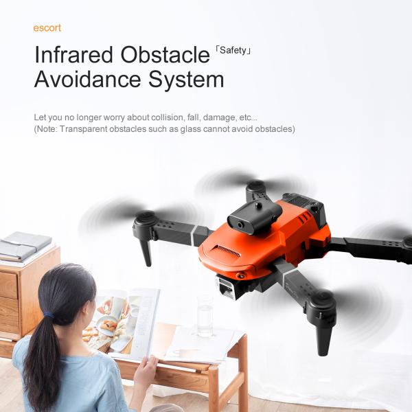 Mini Drones com câmera 360 Evitação de obstáculos RC Quadcopter brinquedos de drones para crianças