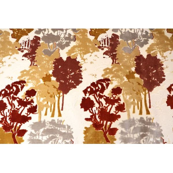 Forest Impression Jacquard Velvet – Where the luxury of a gilded forest meets your home.