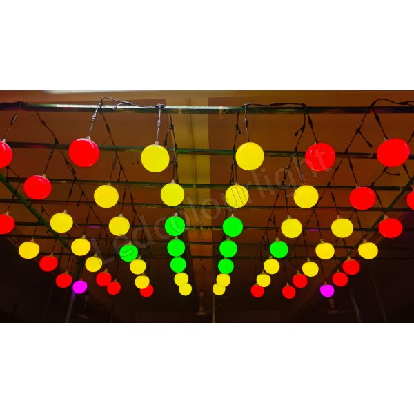 150mm DMX RGB Pixel Bulb Light Stage Nightclub Ceiling Hanging Pixel Light Bulb