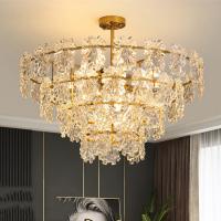 Projeto moderno da sala de visitas de Crystal Pendant Light Interior Hotel do ouro do ferro