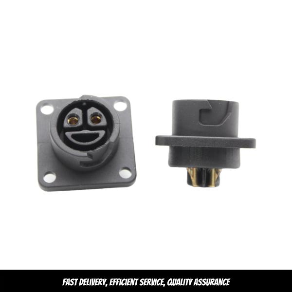 M20 2P EBIKE Connector IP68 Waterproof Power Female Lithium Ion Battery Energy Storage Connector