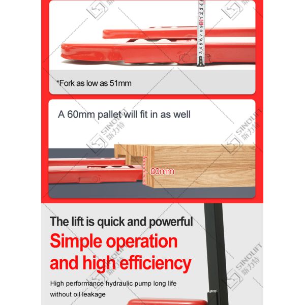 SINOLIFT NPSL Series Low Profile Hydraulic Hand Pallet Jack