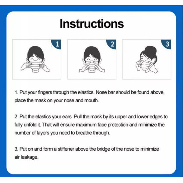 Clinic Surgical Medical Disposable Protective Face Mask For Dust Prevention