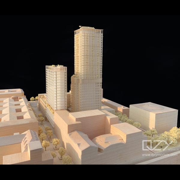 Архитектурная секция Basswood Модель JKP 1:500 Варшавский проект