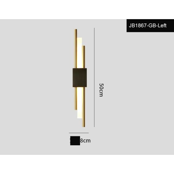 Luxury Wall Lamp Bedside Background Lamp Home Decoration Modern Led strip Crystal mirror headlights(WH-MR-84)