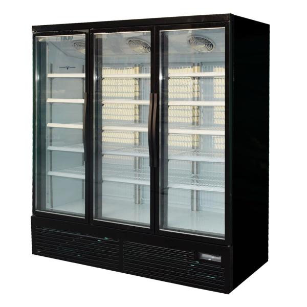Plug In Upright Glass Door Fridge R290 Refrigerant For Drinks / Beverages