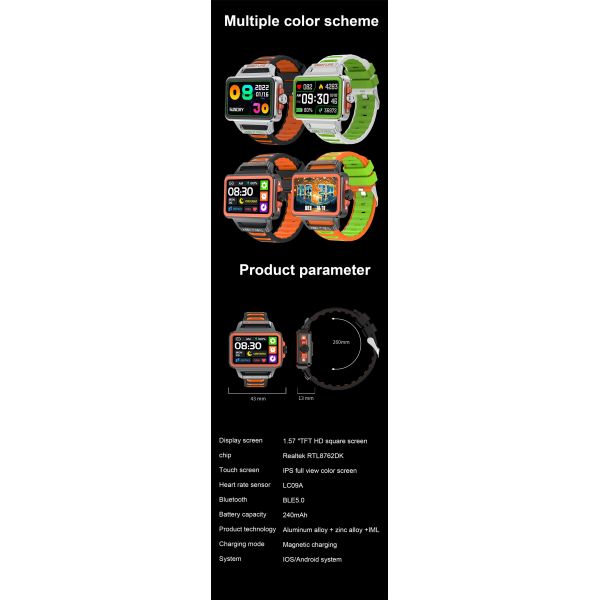Eraysun Hot Sale Smart Watch Watch Series 7 Reloj Intelligente Wearable Devices PK T900 Pro Max Waterproof Smart Watch