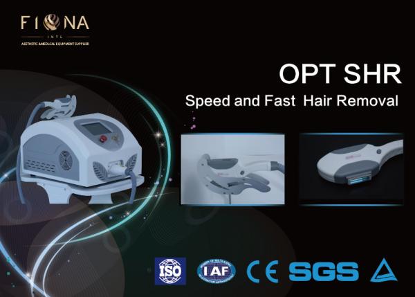 Double Handles IPL Laser Hair Removal Machine , Permanent SHR Hair Removal Machine