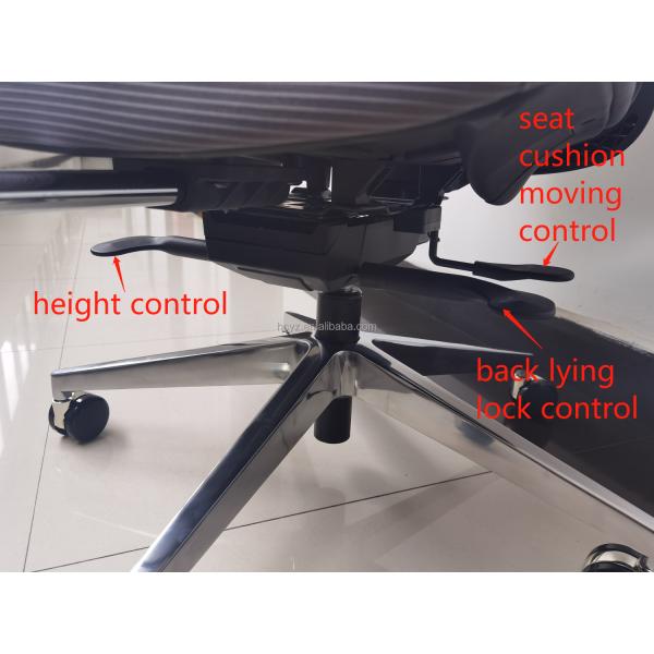 Ergonomic High Back Swivel Chair With Footrest Waterproof Easy Maintenance