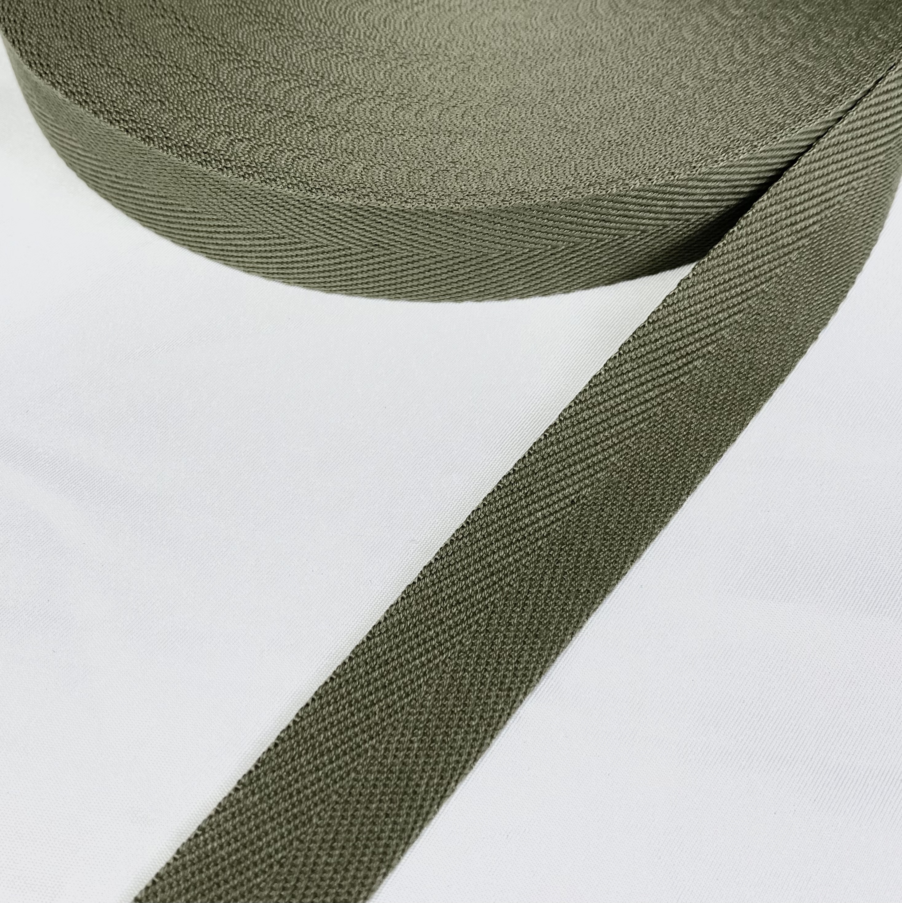 Herringbone polyester-cotton webbing Various colors Backpack strap Belt Handbag strap