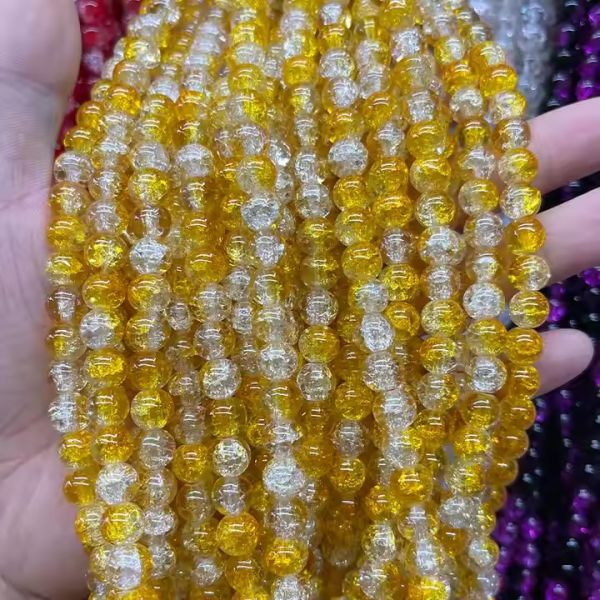 Wholesale Single Pure Color Loose Glass Beads Multicolor 8mm Round Beads for DIY Jewelry Making Necklace