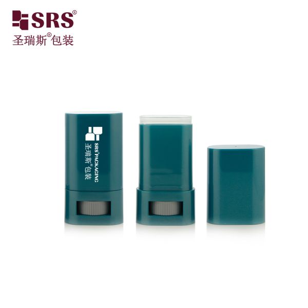 D043 Empty Oval Pocket Size Balm Stick Container 15ml 20ml for Sunscreen &