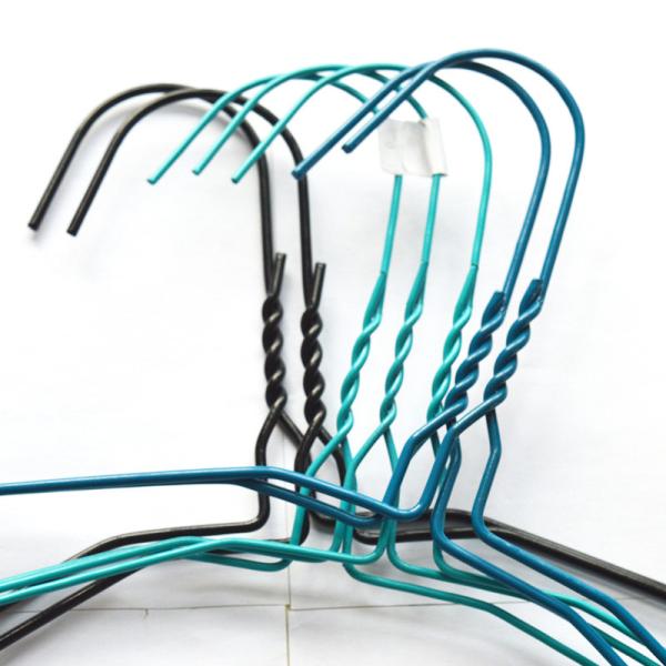 Multi Color Coating Pants Bar 16 Inch Clothes Wire Hanger