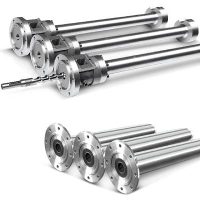 High Efficiency 38CrMoAlA Plastic Extruder Screw Barrel For PP PE PVC Granulation And Pipe Production