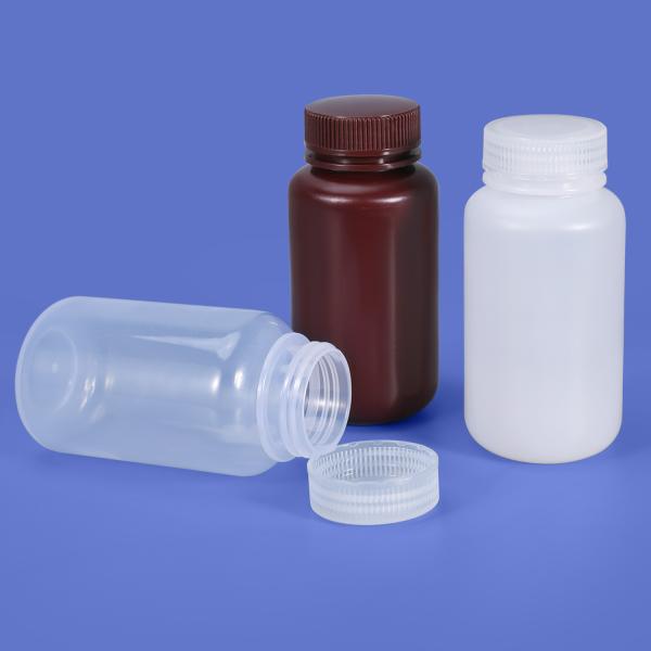 5ml to 1L Capacity PP/HDPE Wide Mouth Bottle for Lab Sterilization Chemical Resistant
