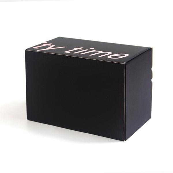 Custom Print Logo Corrugated Paper Boxes Recycled Cardboard Zipper Tear Strip Box