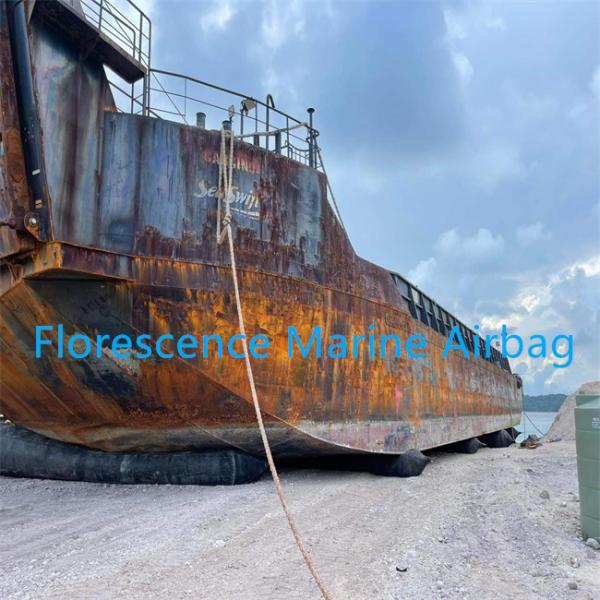Ship Landing Marine Rubber Airbag Dia 0.6-2.8m For Yacht