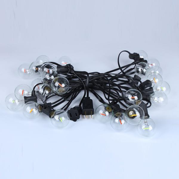 Hot Sale 25Feet G40 string light Multicolor LED Globe String Light Patio Wedding string lights