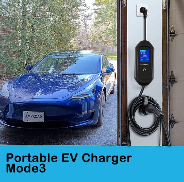 IEC 62196 Smart Portable Ev Charger Level 2 ODM OEM For Tesla Electric Car