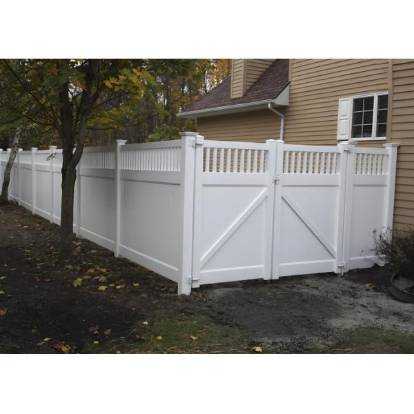 Recinto de privacidad de PVC Vinile blanco Recinto de casa Recinto de jardín de plástico al aire libre