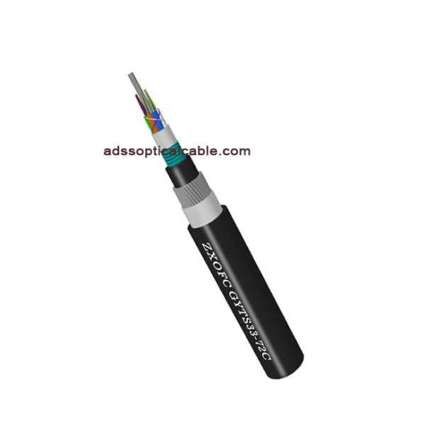 Singlemode Undersea Optical Cable / Double Armored Fiber Optic Cable High Tensile