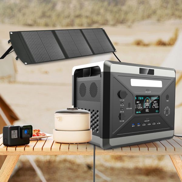 MPPT 2400W solar energy generator Camping Power Supply For Camping And Emergency Backup