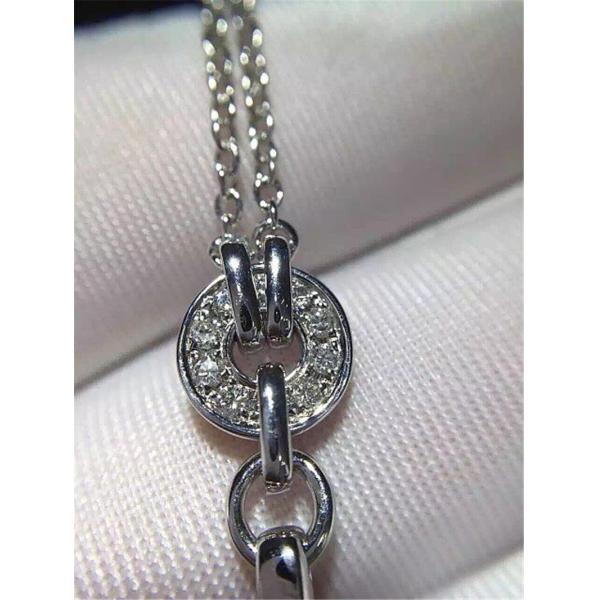 Real low price and high quality jewels B diamond  necklace 18k gold  diamond luxury low price jewel necklace